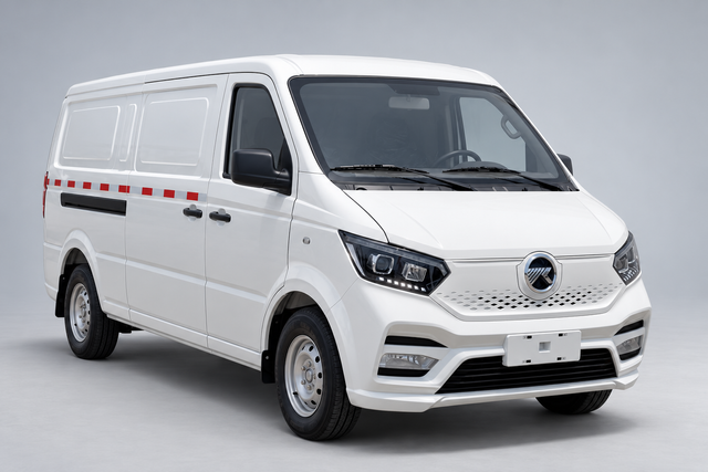 AI-assisted KAMA ES6 electric cargo van illustration from a model-labelled video
